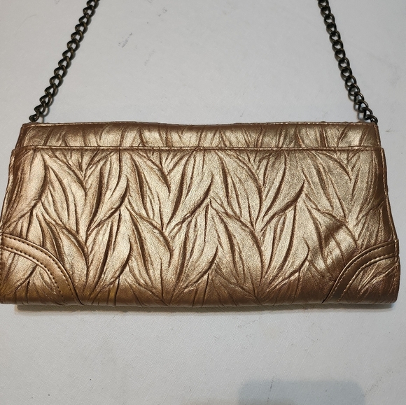 Vintage Jessica McClintock Dark Gold Shoulder Bag, EUC - Picture 5 of 14